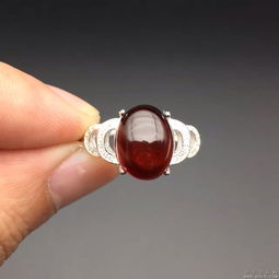 精品石榴石女士戒指 6A酒紅色神秘魅力與S925純銀的完美結(jié)合